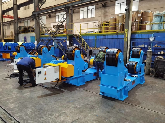 Rotatore a controllo PLC altamente preciso con posizionatore di saldatura opzionale a controllo manuale / semiautomatico / automatico