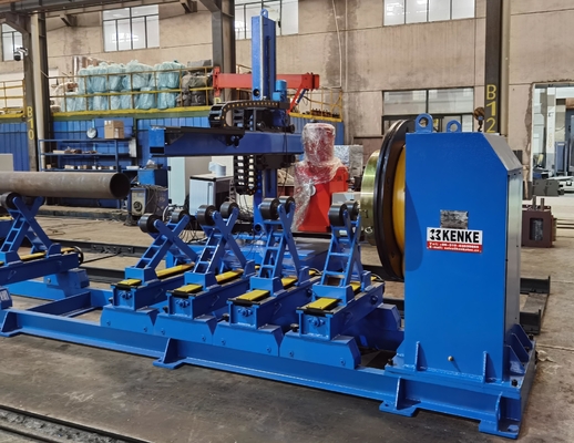 VFD TWB40 Posizionatore di saldatura per tubi con 3 mandrini e doppi rulli di supporto