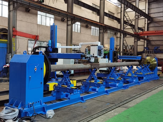 VFD TWB40 Posizionatore di saldatura per tubi con 3 mandrini e doppi rulli di supporto